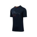 MAN T-SHIRT RAYON dunkelblau